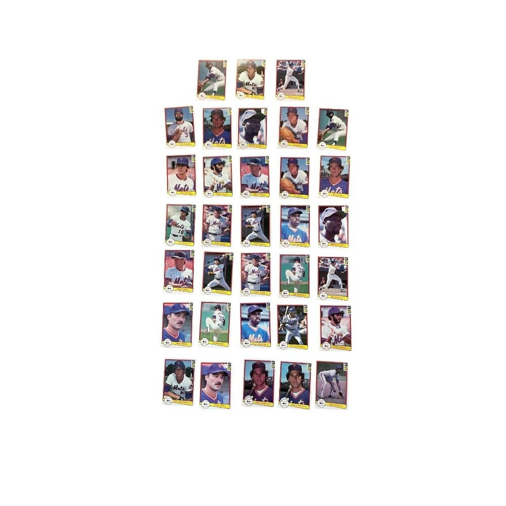 Set Of 33 1982 Topps Mets Baseball Cards‎ Mint Condition